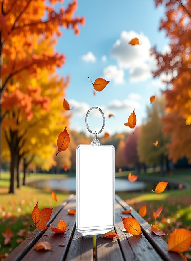 سلسلة مفاتيح بإطار صور بلاستيكي شفاف من وينتويناب، أشكال مستطيلة، سلاسل مفاتيح صور فارغة، عرض صور، مشابك بلاستيكية فارغة، حوامل صور، ألبومات، إطارات وملحقات، سلسلة مفاتيح سيارة - Image 4